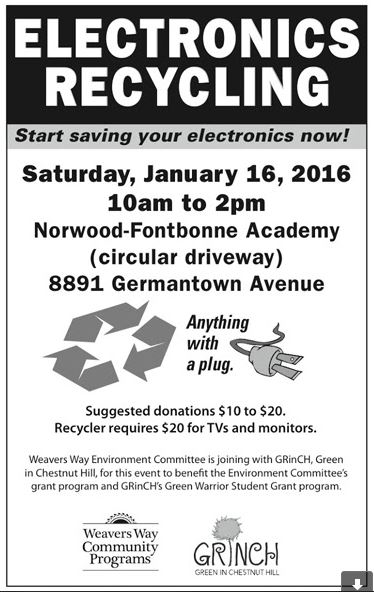Electronics recycling event