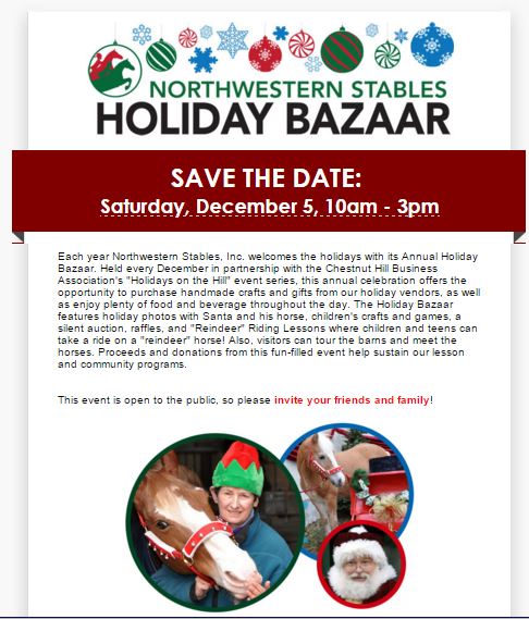 NW Stables Holiday Bazaar