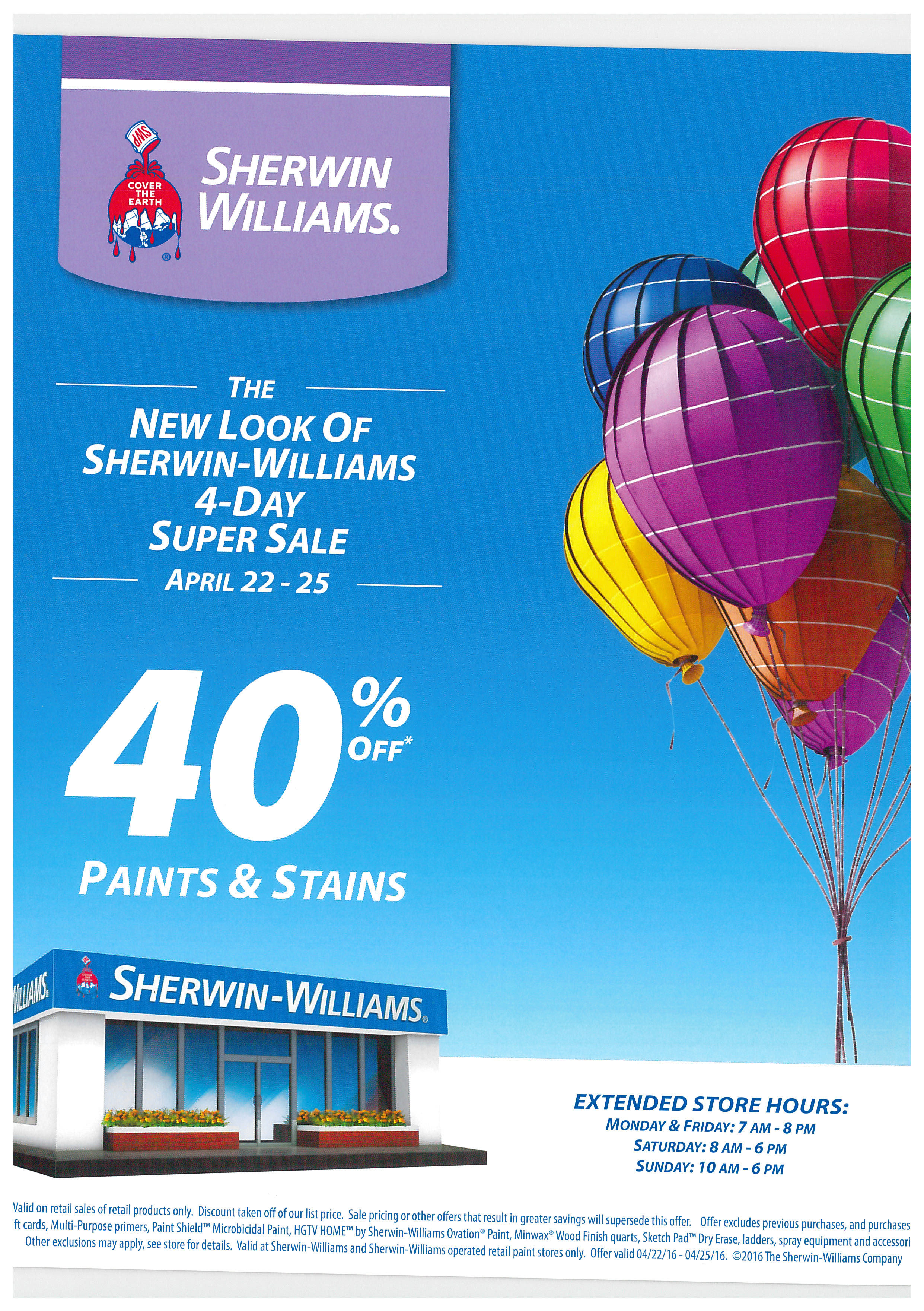 40 Off Paints And Stains At Sherwin Williams Chestnut Hill