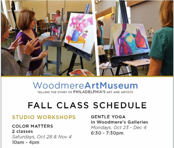 Woodmere Art Museum Class Schedule Chestnut Hill