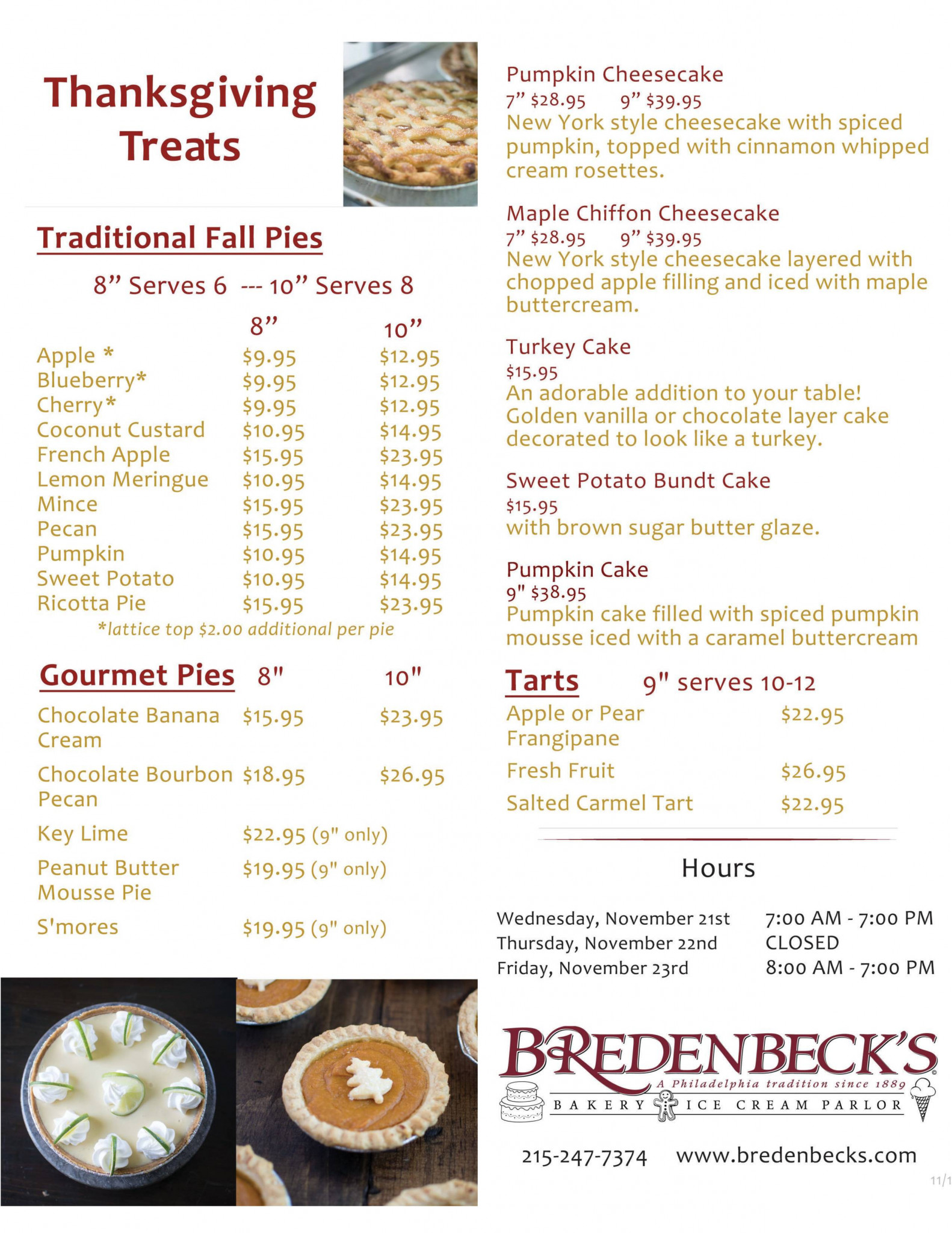 Turkey free thanksgiving menu