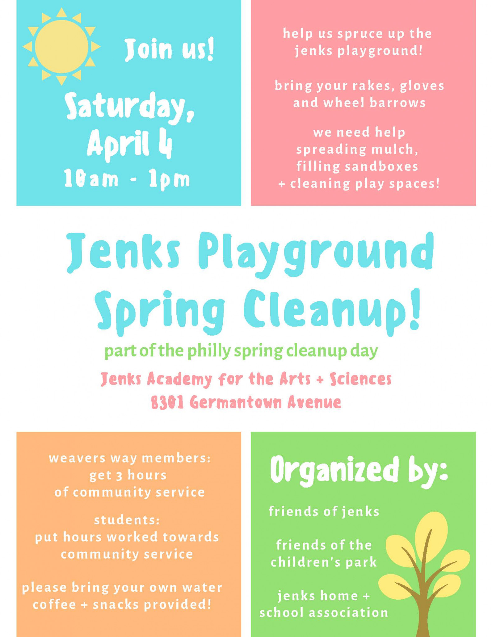 Jenks Playground Clean Up Is Cancelled Chestnut Hill