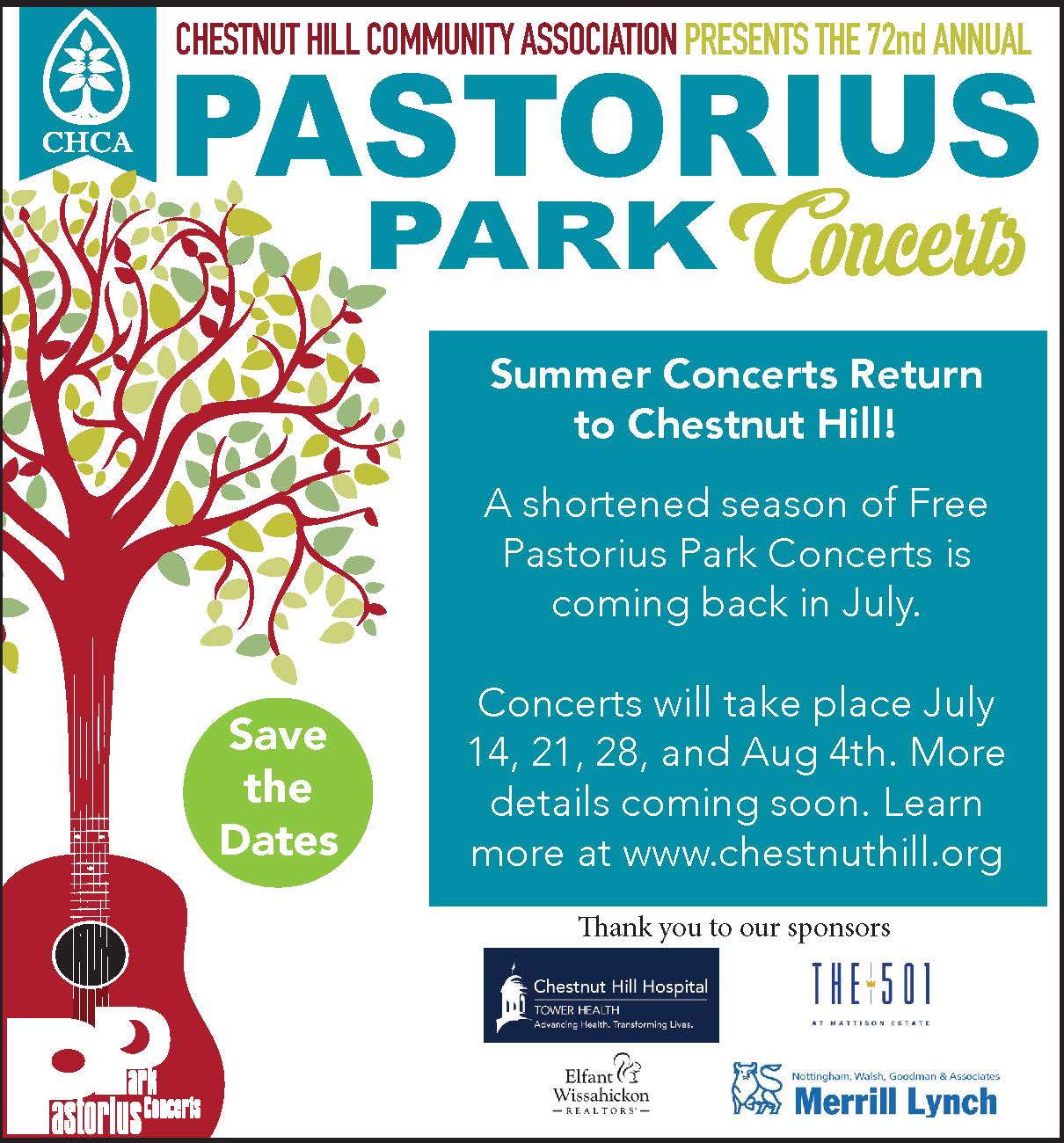 Pastorius Park Concerts Chestnut Hill