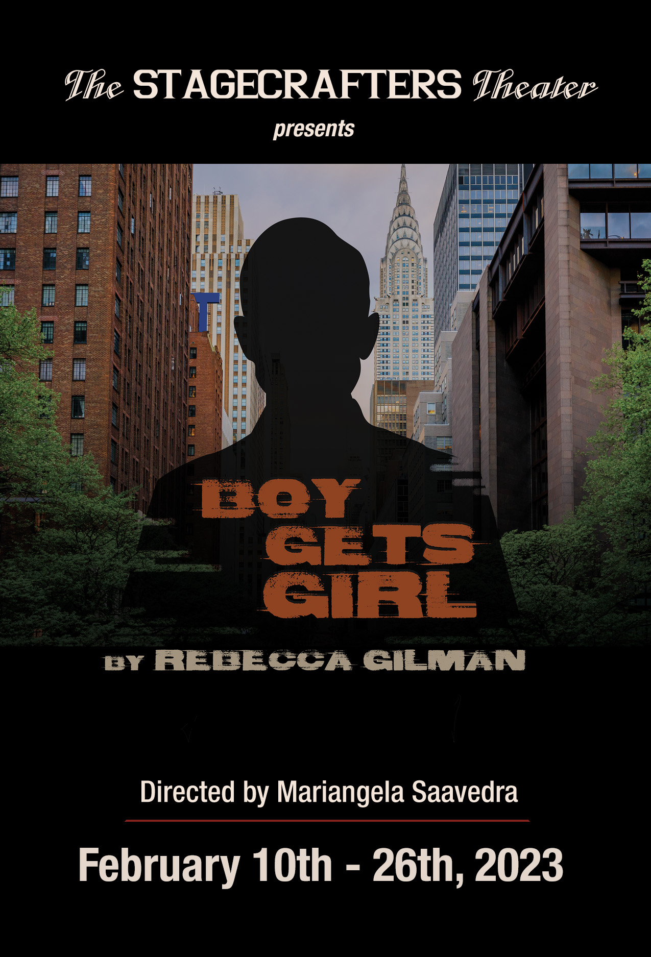 BOY GETS GIRL by Rebecca Gilman at The Stagecrafters - Chestnut Hill