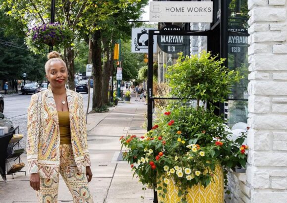 Interior of Tailored Home showing curated furniture, lighting, and home accessories in sophisticated setting