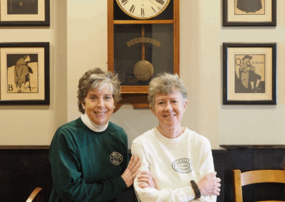 McNally's Tavern historic brick facade with traditional pub signage, established 1921, located on Germantown Avenue