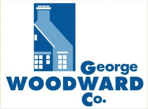 George Woodward Company logo featuring historic property development and management since 1955