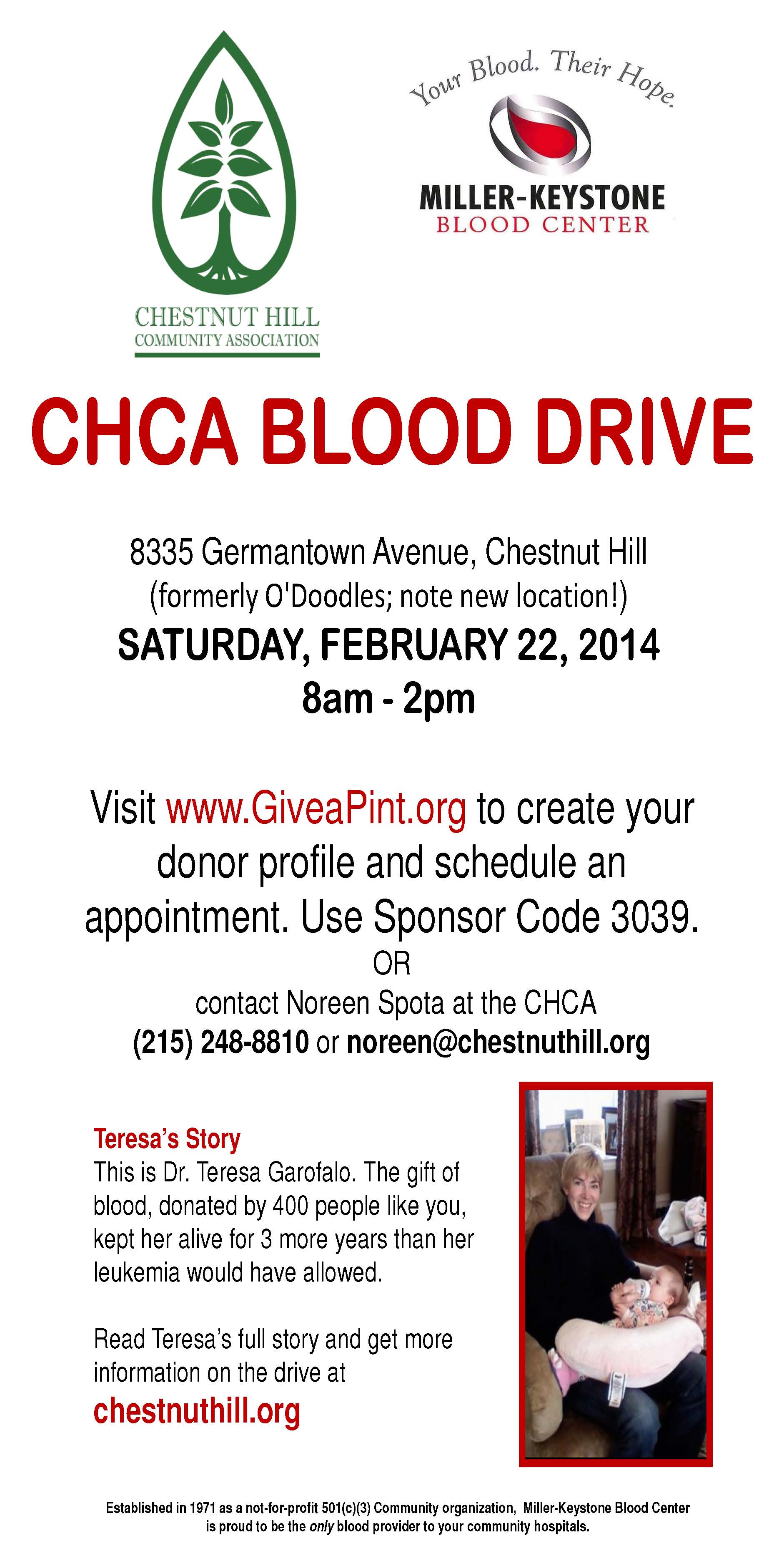 CHCA Blood Drive Poster 2-22-14