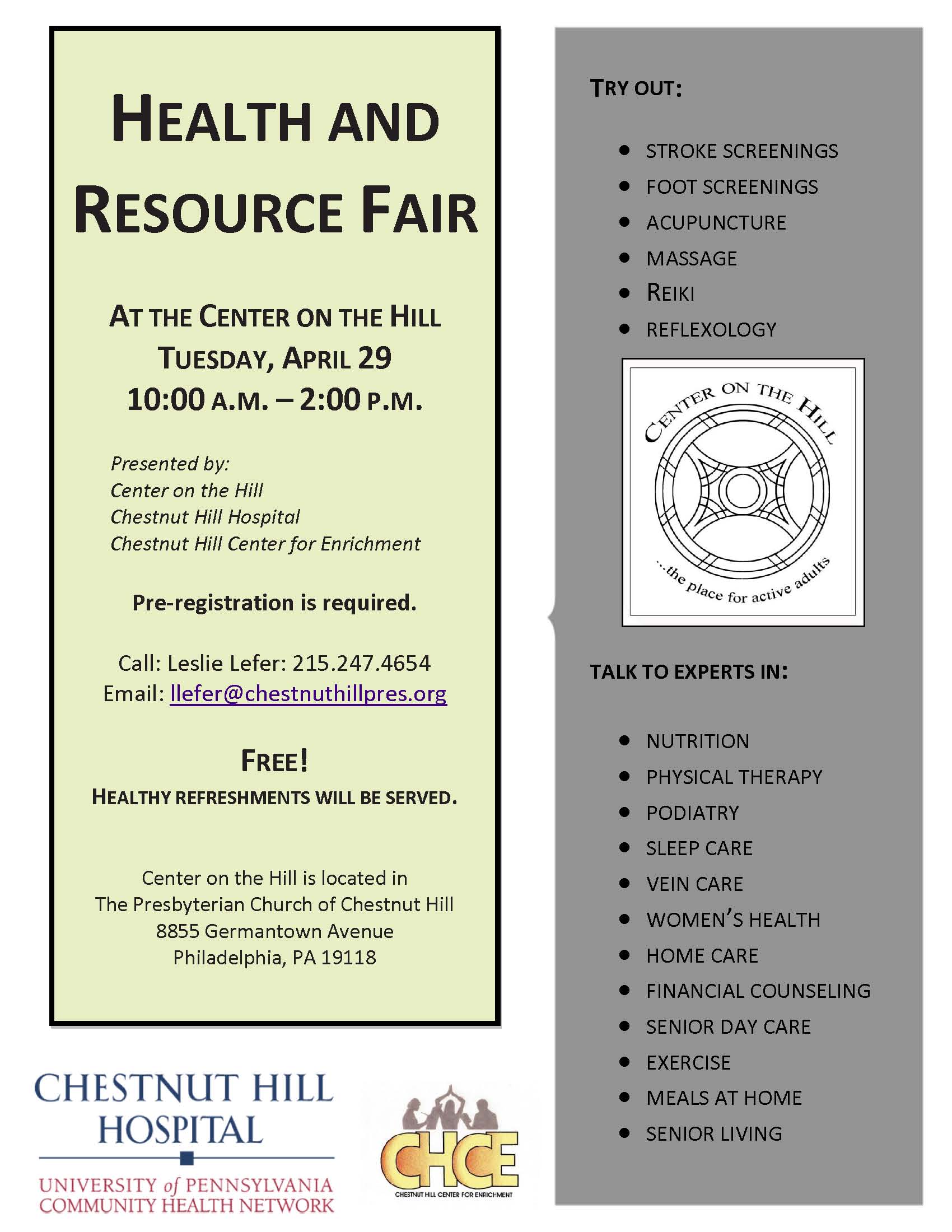 Health and Senior Resource Fair 2014
