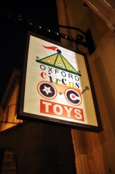 Oxford Circus toys sign