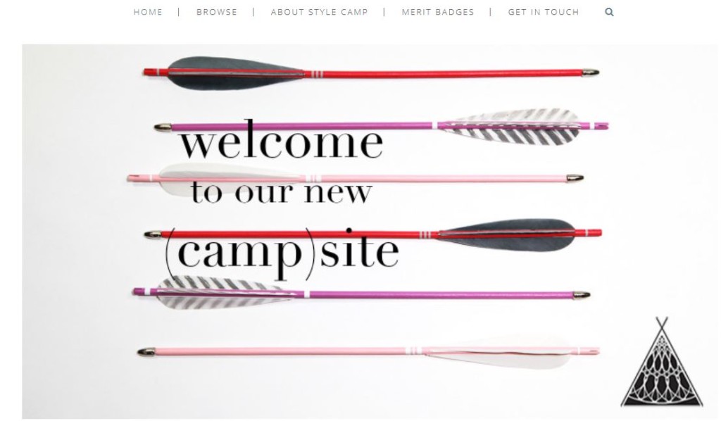 Style Camp website home page