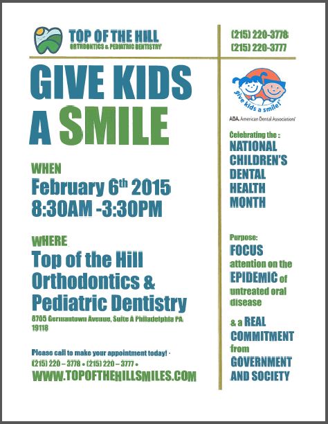 give kids a smile flyer